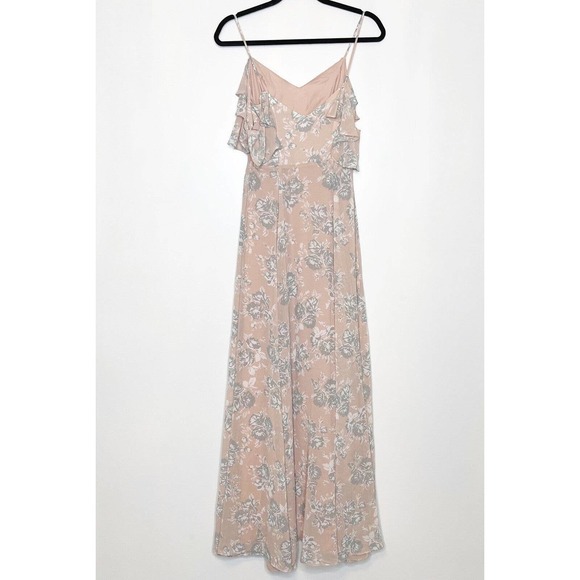 Lovers & Friends Taylor Maxi Dress Floral Blush Pink Size 0 - Picture 4 of 10